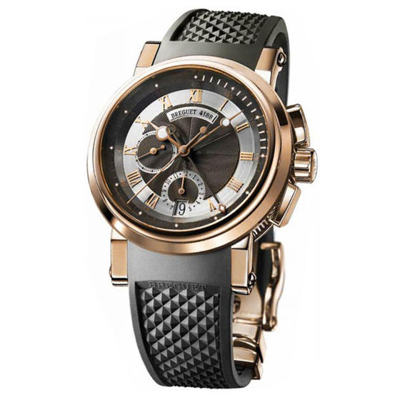 Breguet MARINE AUTOMATIC DUAL TIME watch REF: 5827BR/Z2/5ZU - Click Image to Close